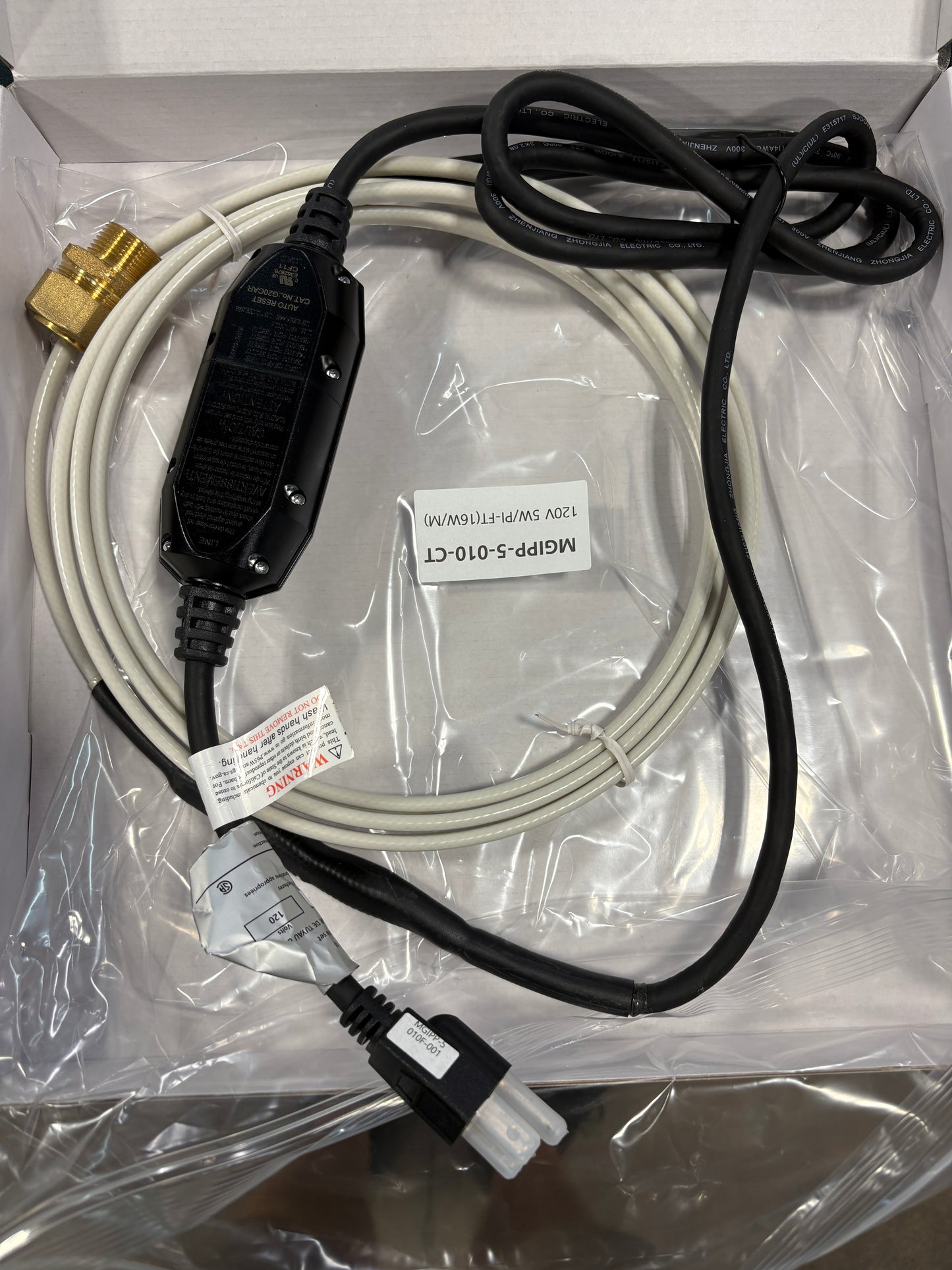 HEATING CABLE MGIPP-010 120V - 5W/FT PRE-ASSEMBLY 10FT