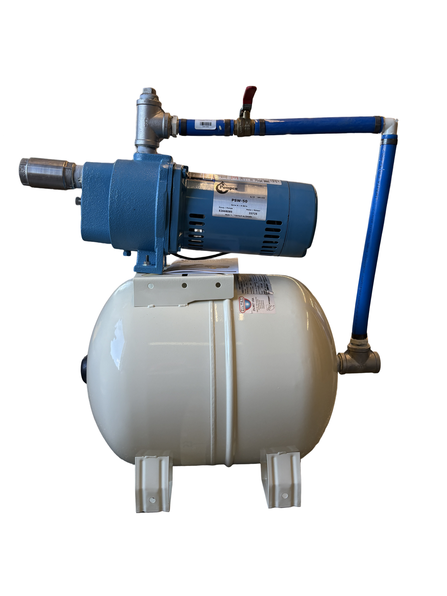 POMPE ASSEMBLEE PSW-50 + ZPH200BH 13 GALLONS
